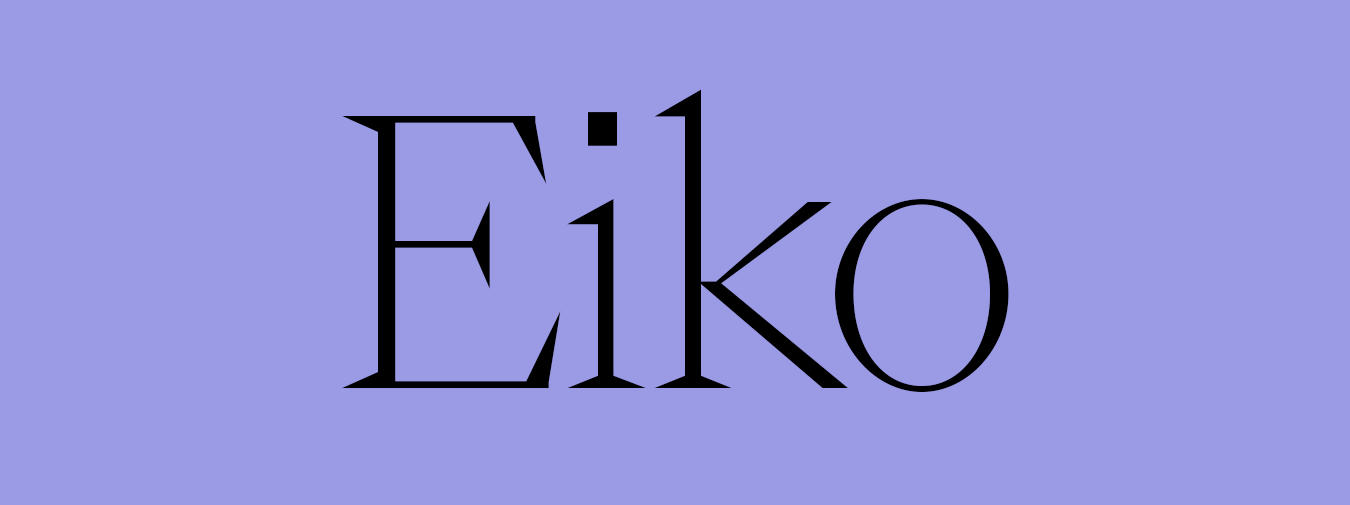 Espécime da fonte Eiko