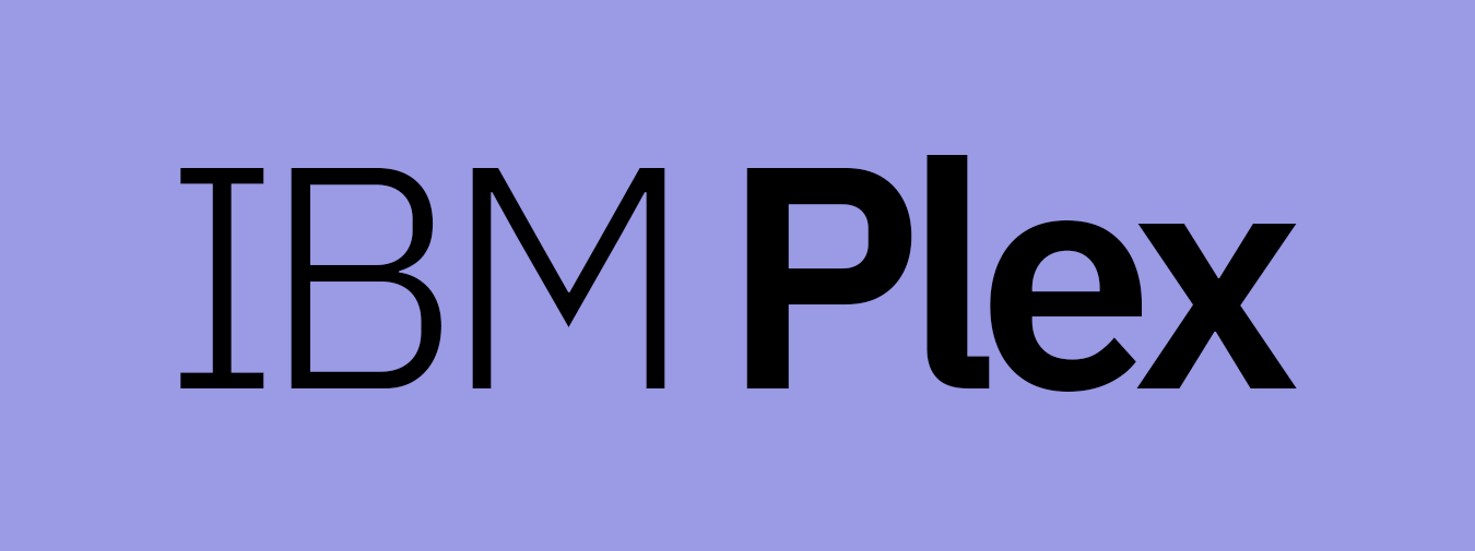 Espécime da fonte IBM Plex